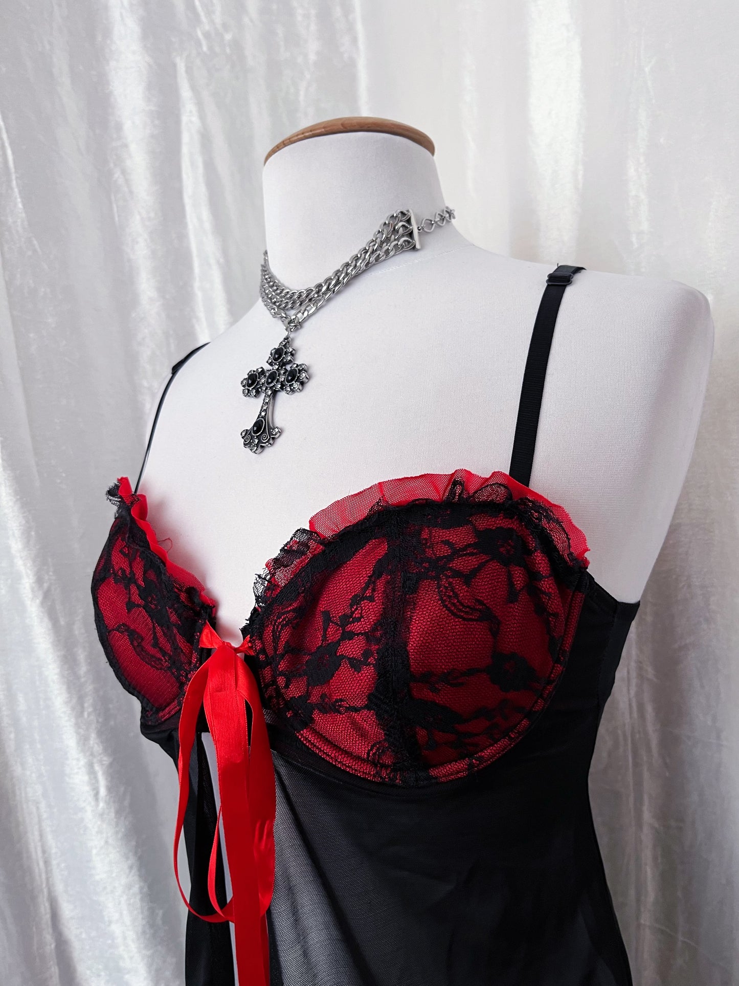Vampire mesh babydoll top 🩸