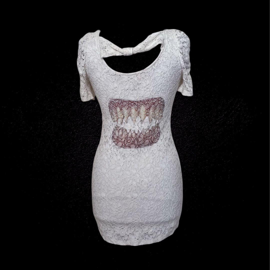 Bite me REWORKED lacey tunic/dress 🦷🩸
