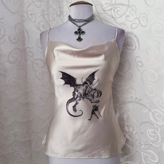 Jabberwocky REWORKED cami satin top 🐲🗡️