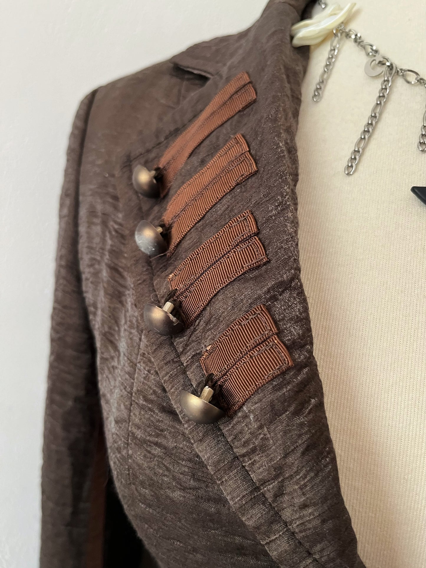 Whimsy vintage brown blazer in military style ⚜️