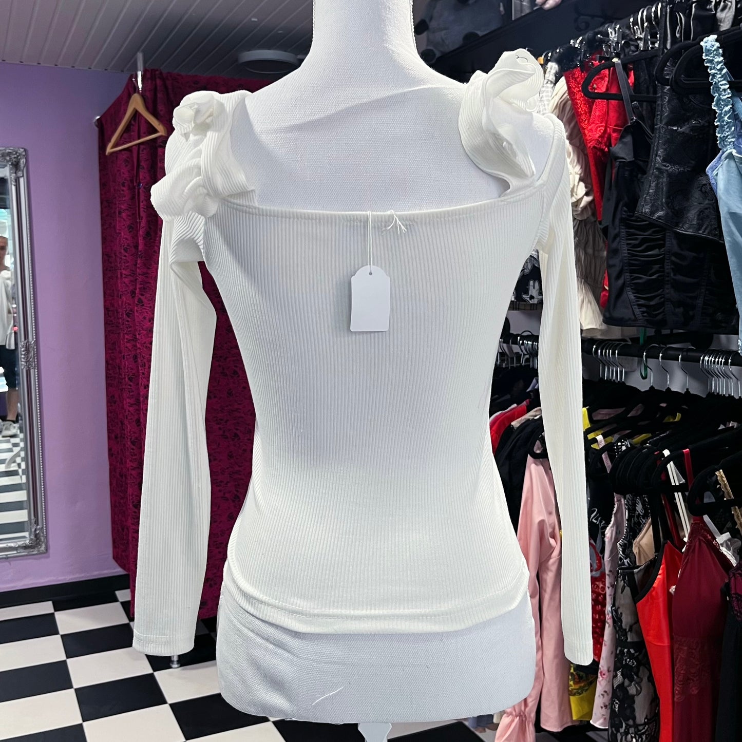 Edward REWORKED white top ✂️