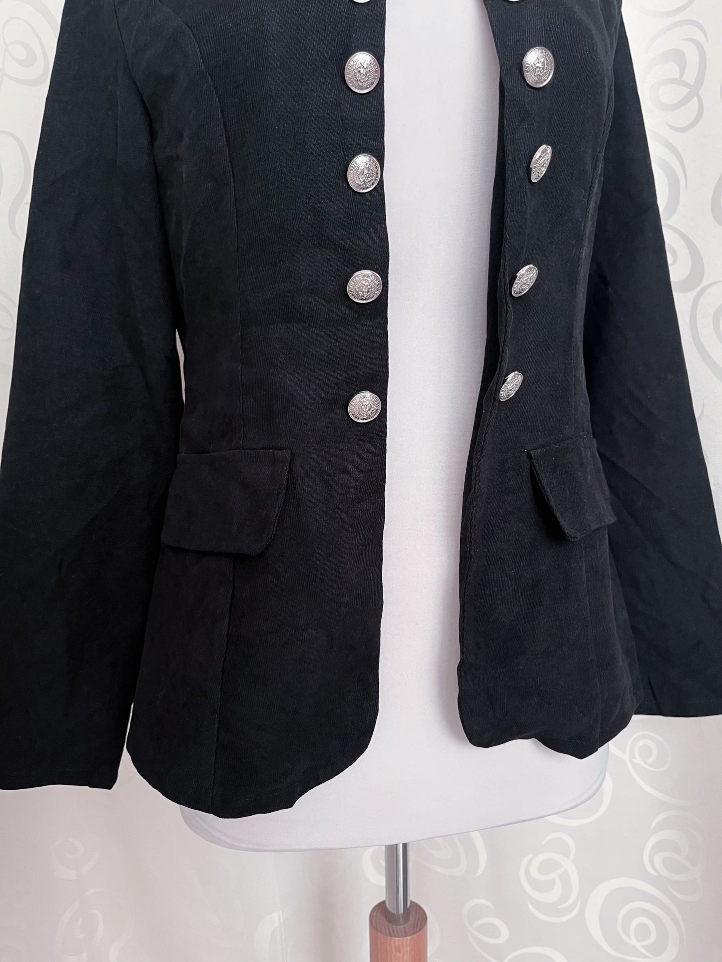 Gothic Black Parade military open blazer 🕷️🕸️
