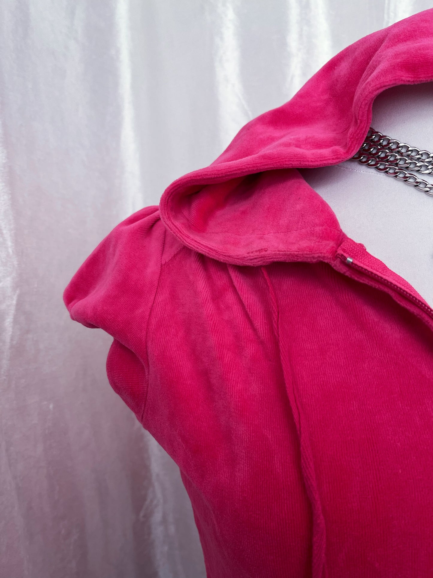 Y2K style velvet zip-up jacket 💞