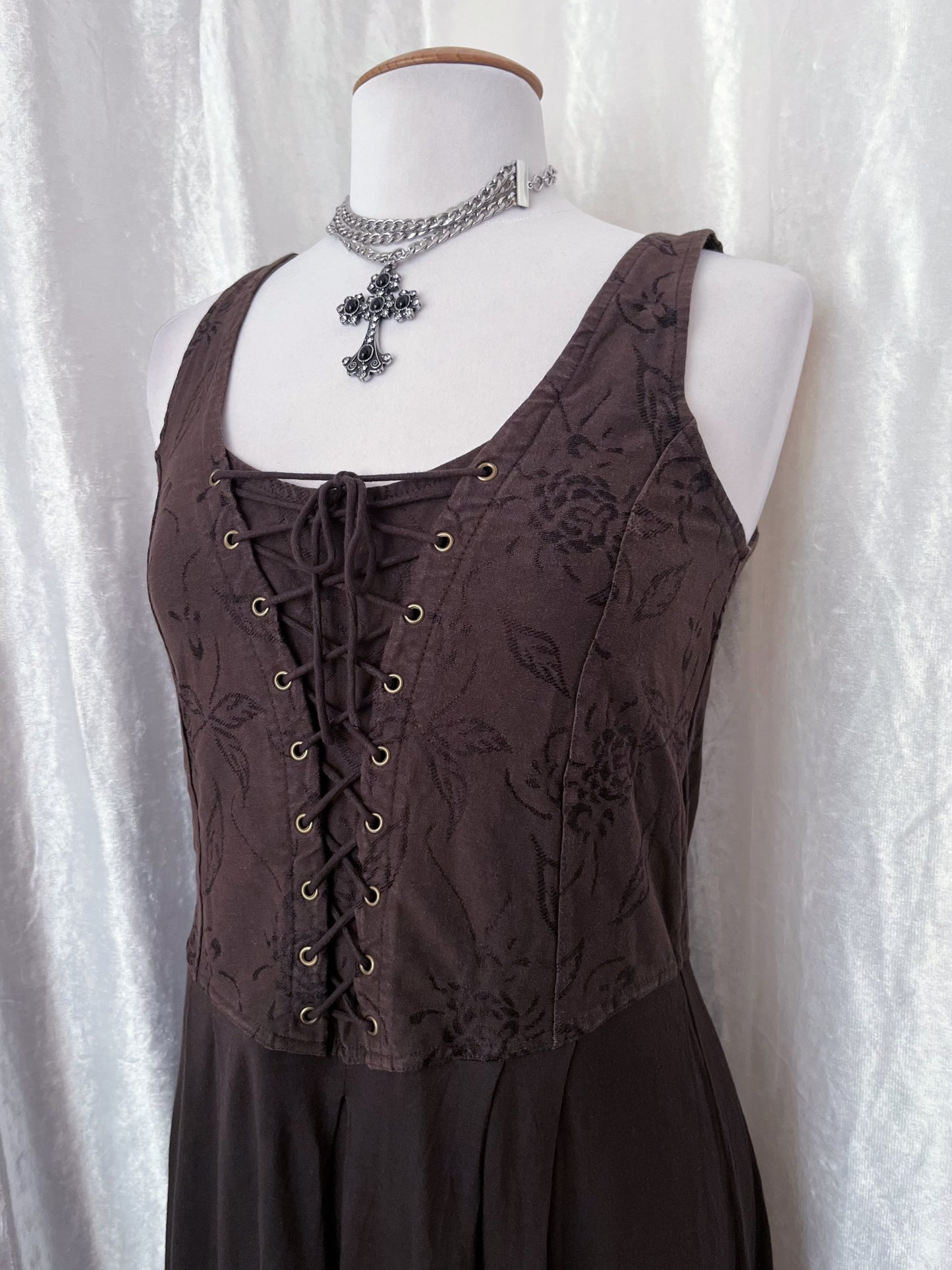 00βs village witch brown corset dress ππ₯§π§π»ββοΈ
