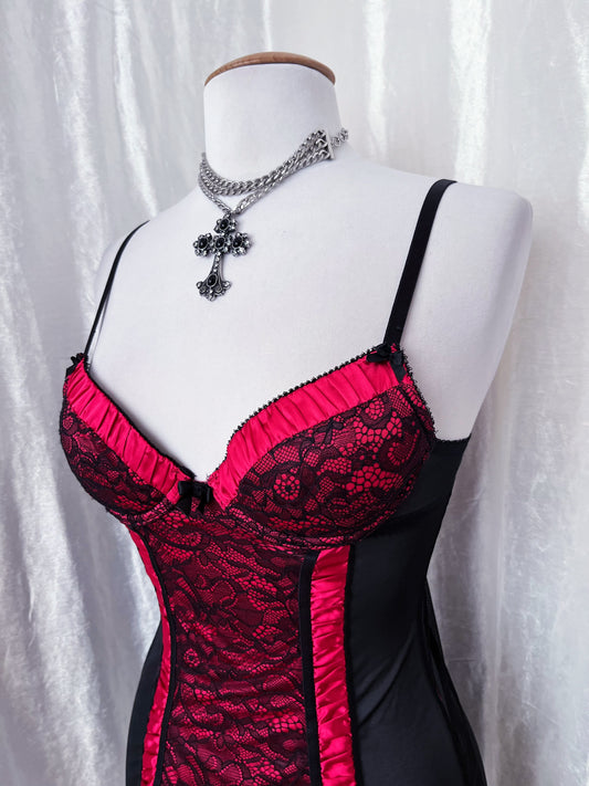 Dark coquette mesh & lace babydoll π