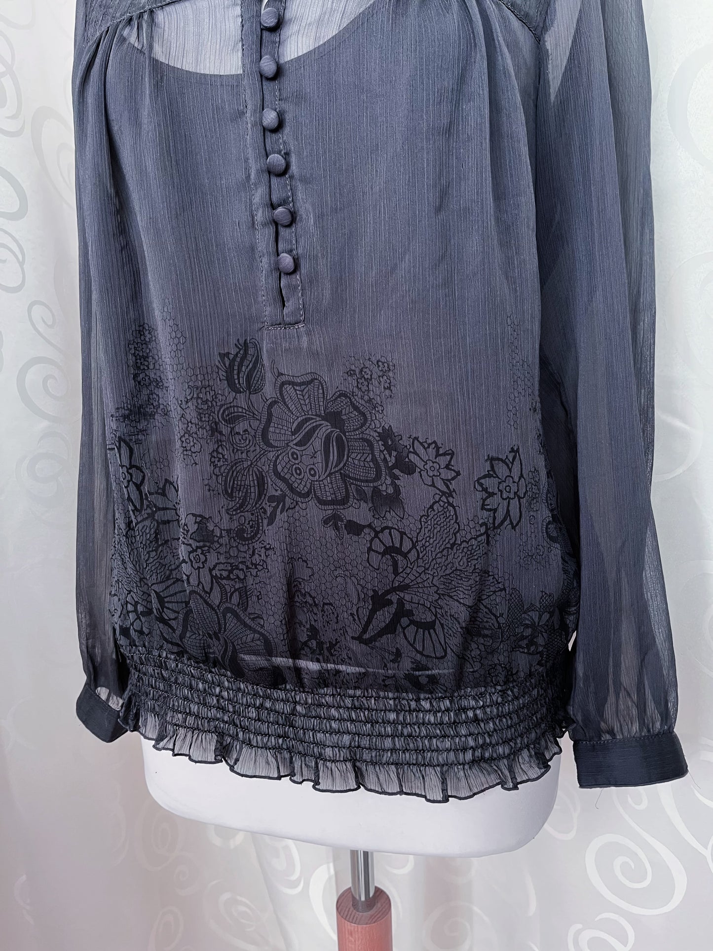 Dark coquette mesh shirt 🦇