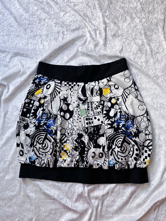 Amazing funky cotton skirt with pockets π