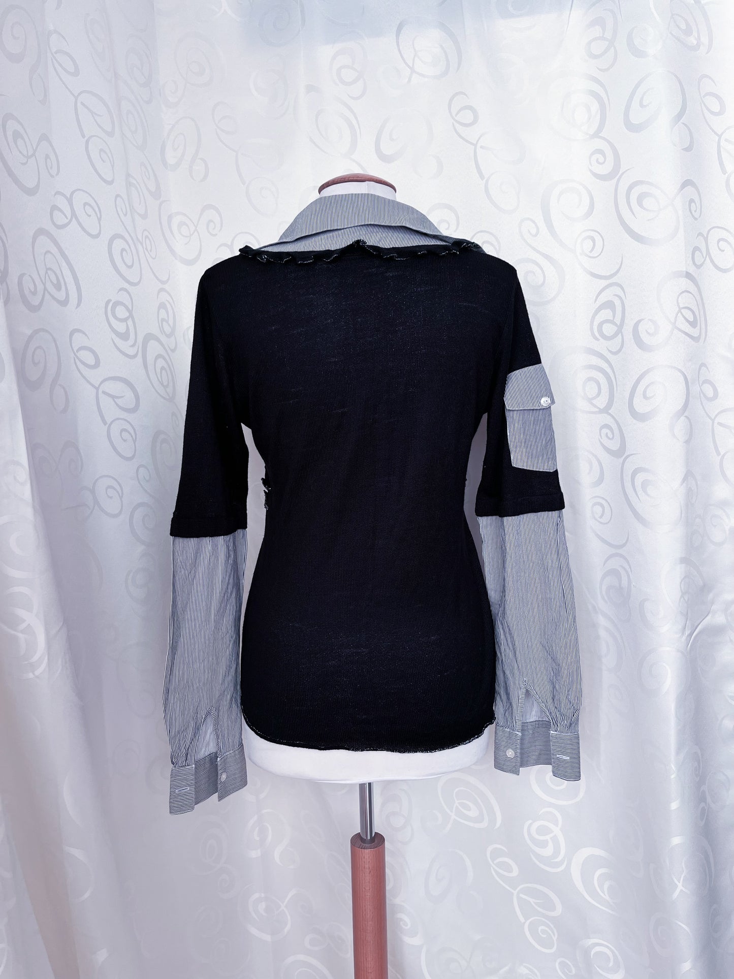 Dark Academia/Gothic patchwork shirt 🕷️