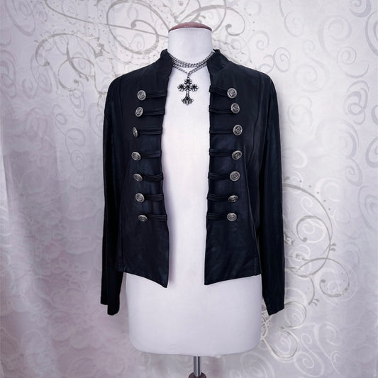 Gothic light military black blazer 🦇