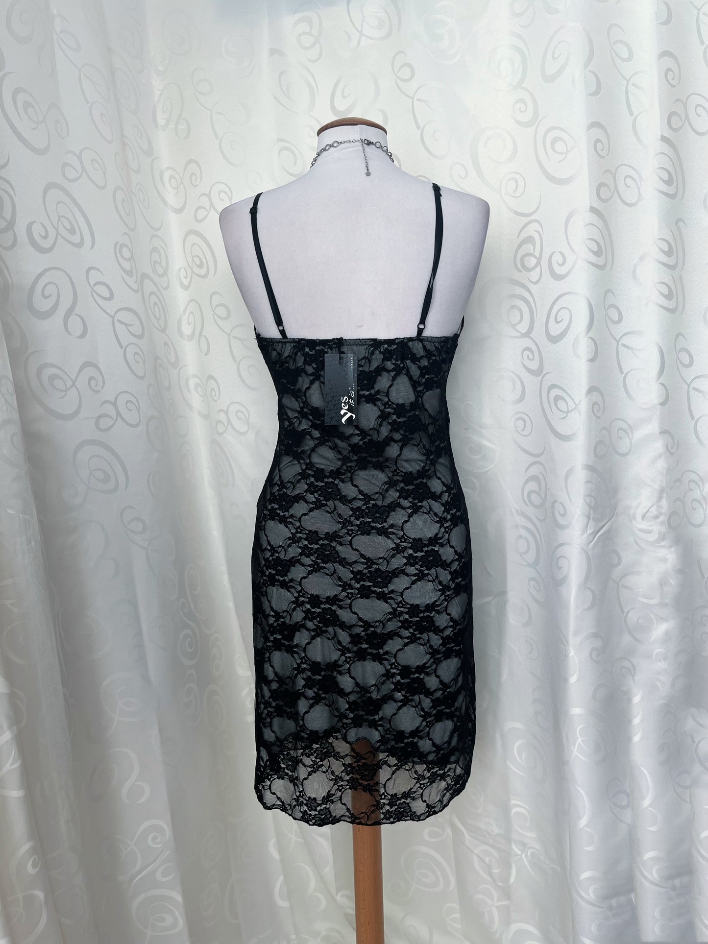 00’s deadstock dark fairy lace dress 🌀🦇
