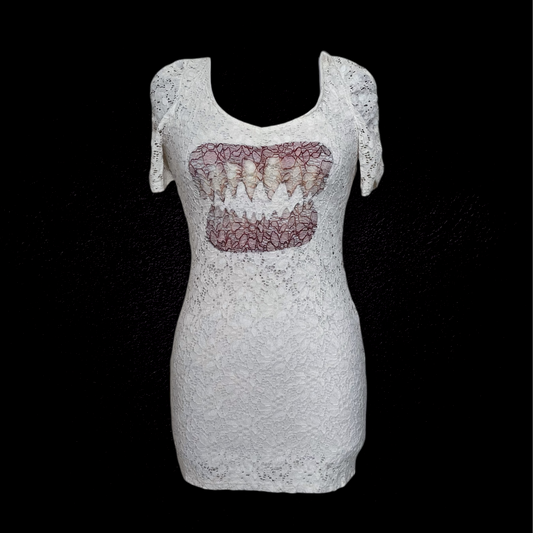 Bite me REWORKED lacey tunic/dress π¦·π©Έ