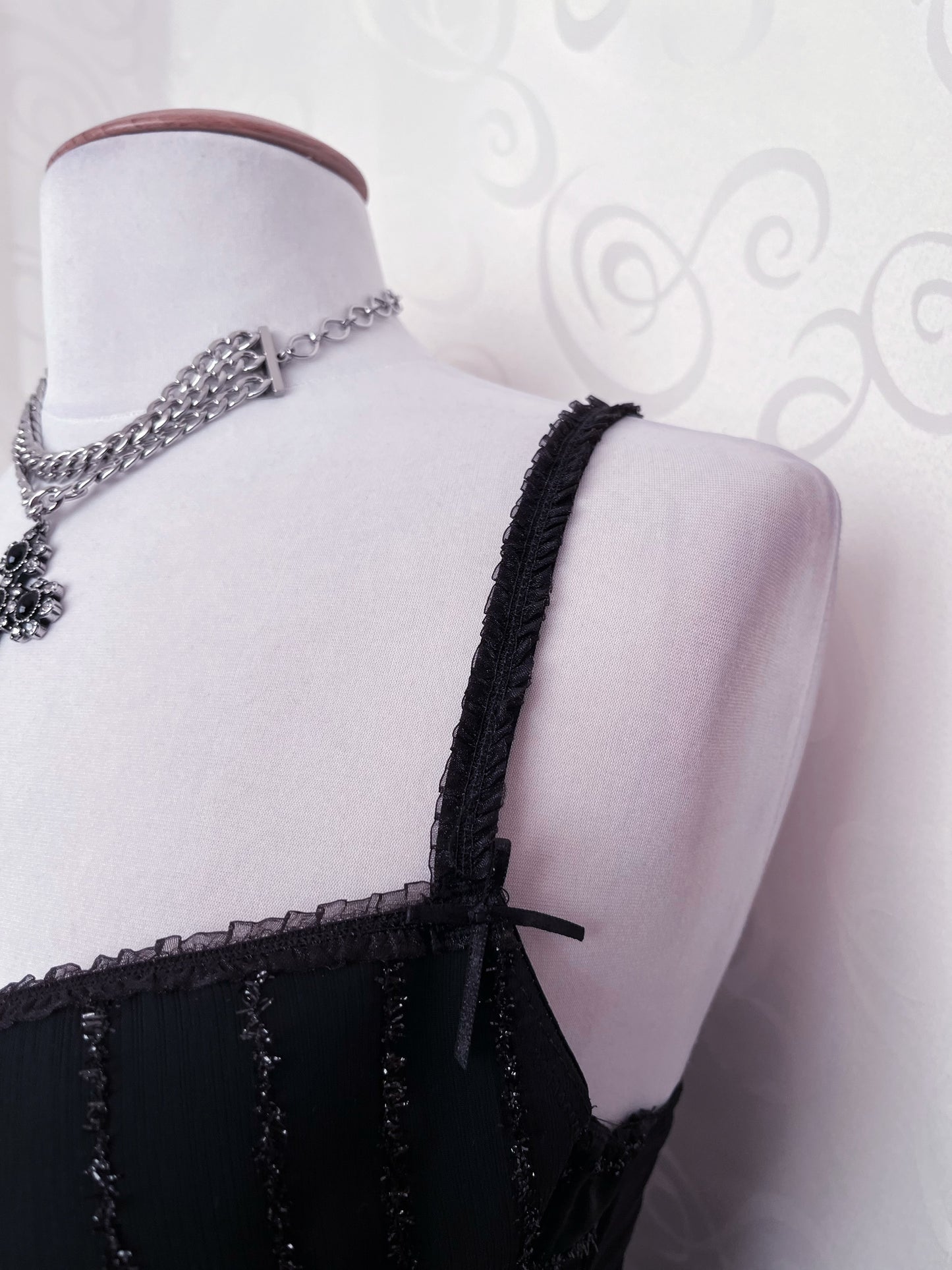 Whimsygoth mesh bustier top🕸️🕷️