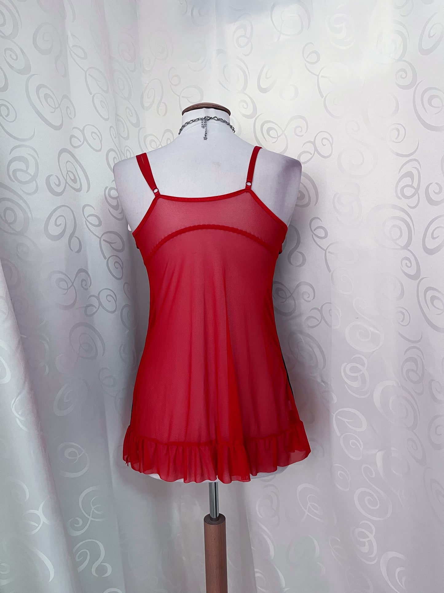 Vampire black & red bustier nightgown ❤️