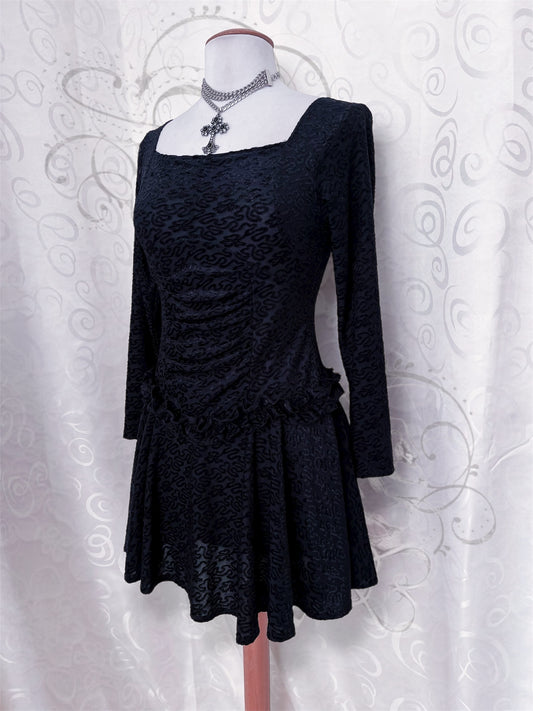 VINTAGE whimsygoth velvet ballerina dress 🦇