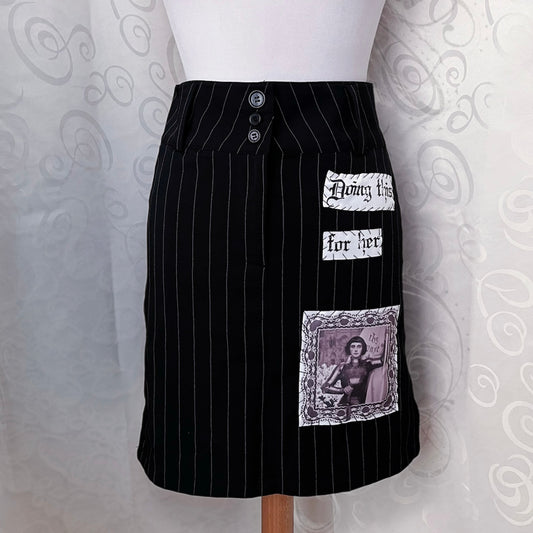 Joan of Arc REWORKED patchworks striped skirt π‘οΈβοΈ