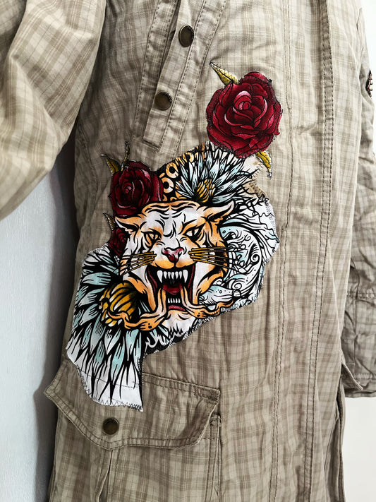 Y2K cotton zip-up coat