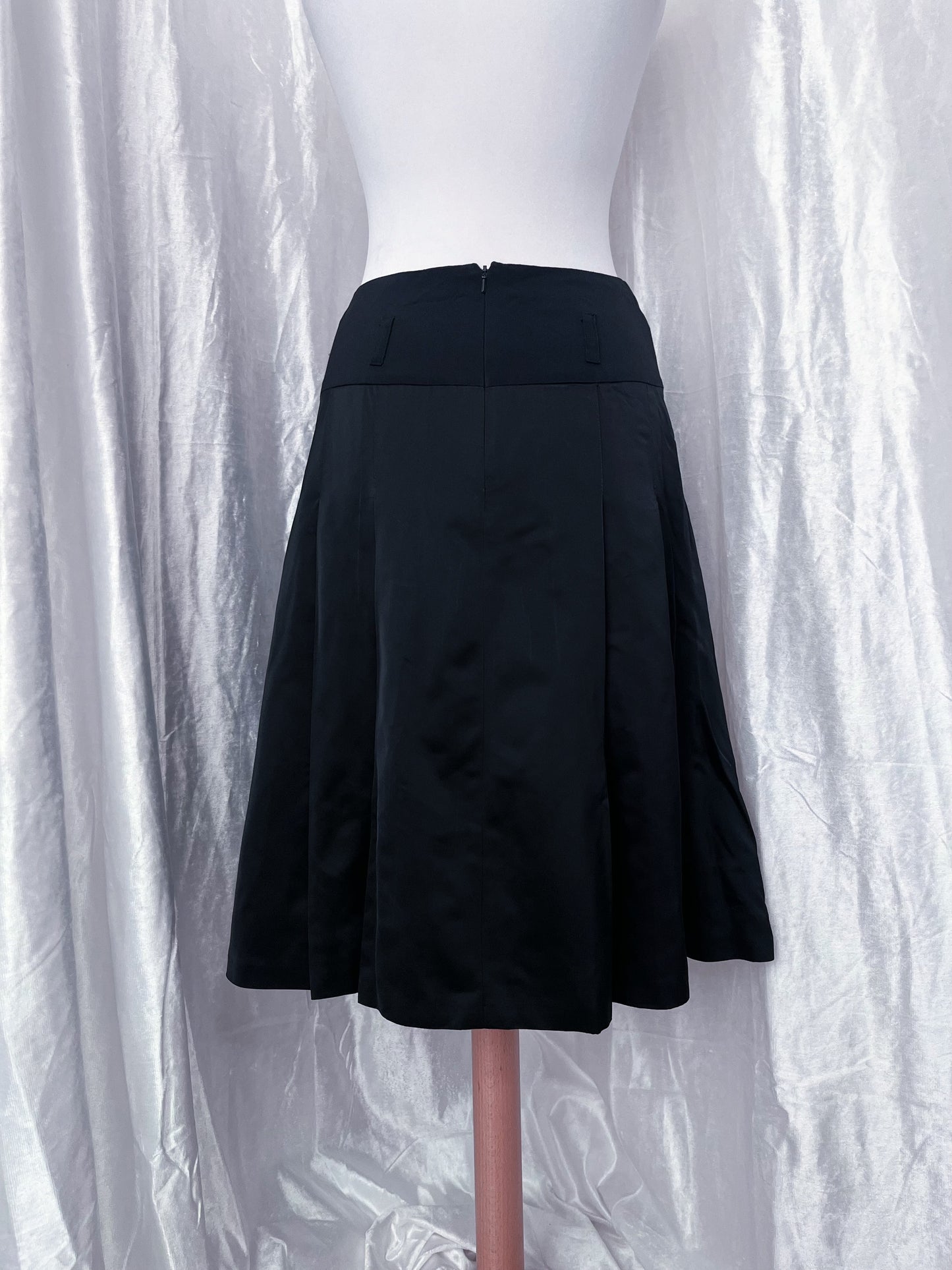 00’s Monsoon black midi skirt