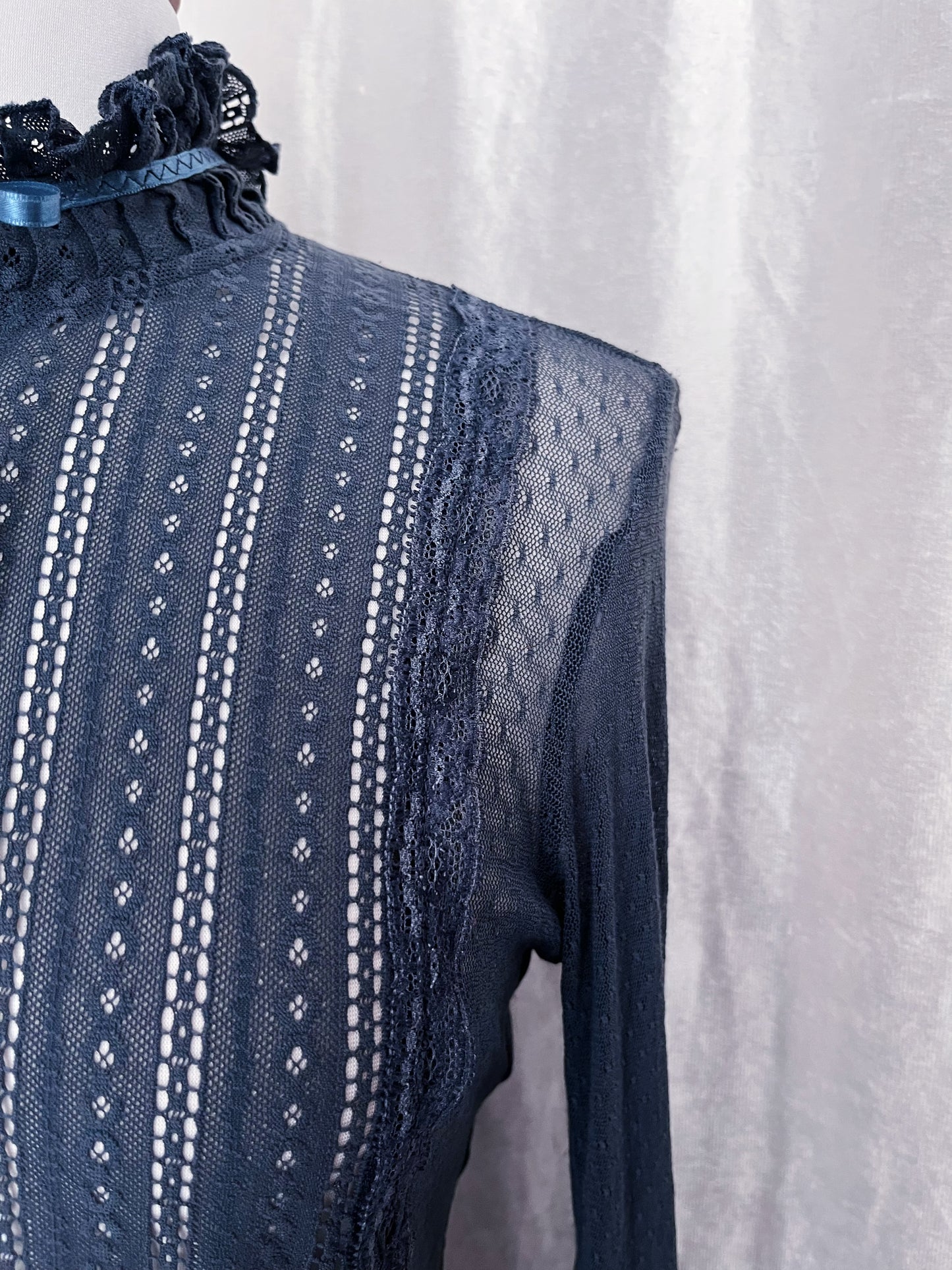 Passport. Victorian/Coquette style see-through lace shirt 🦋