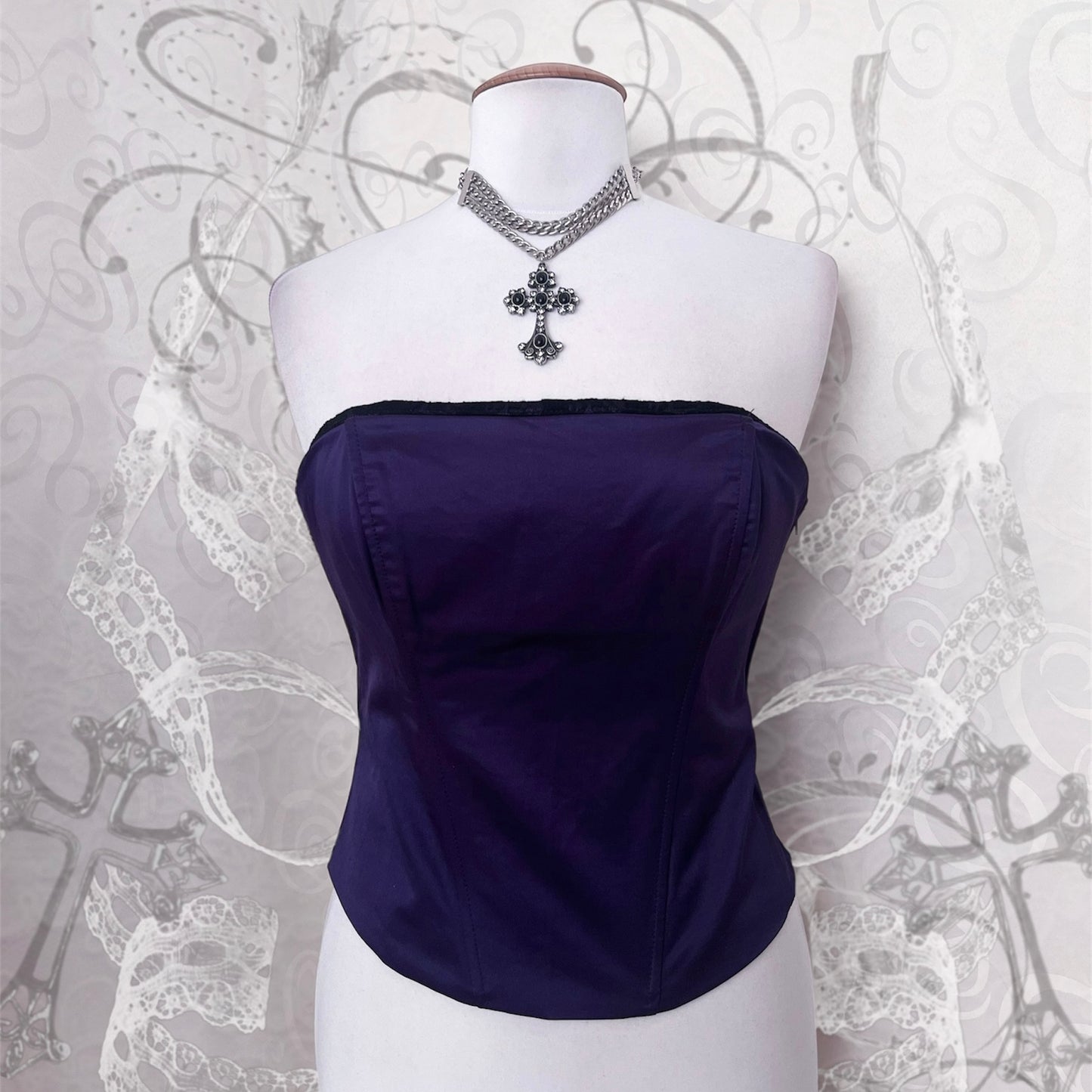 00βs whimsy deadstock purple corset ππ