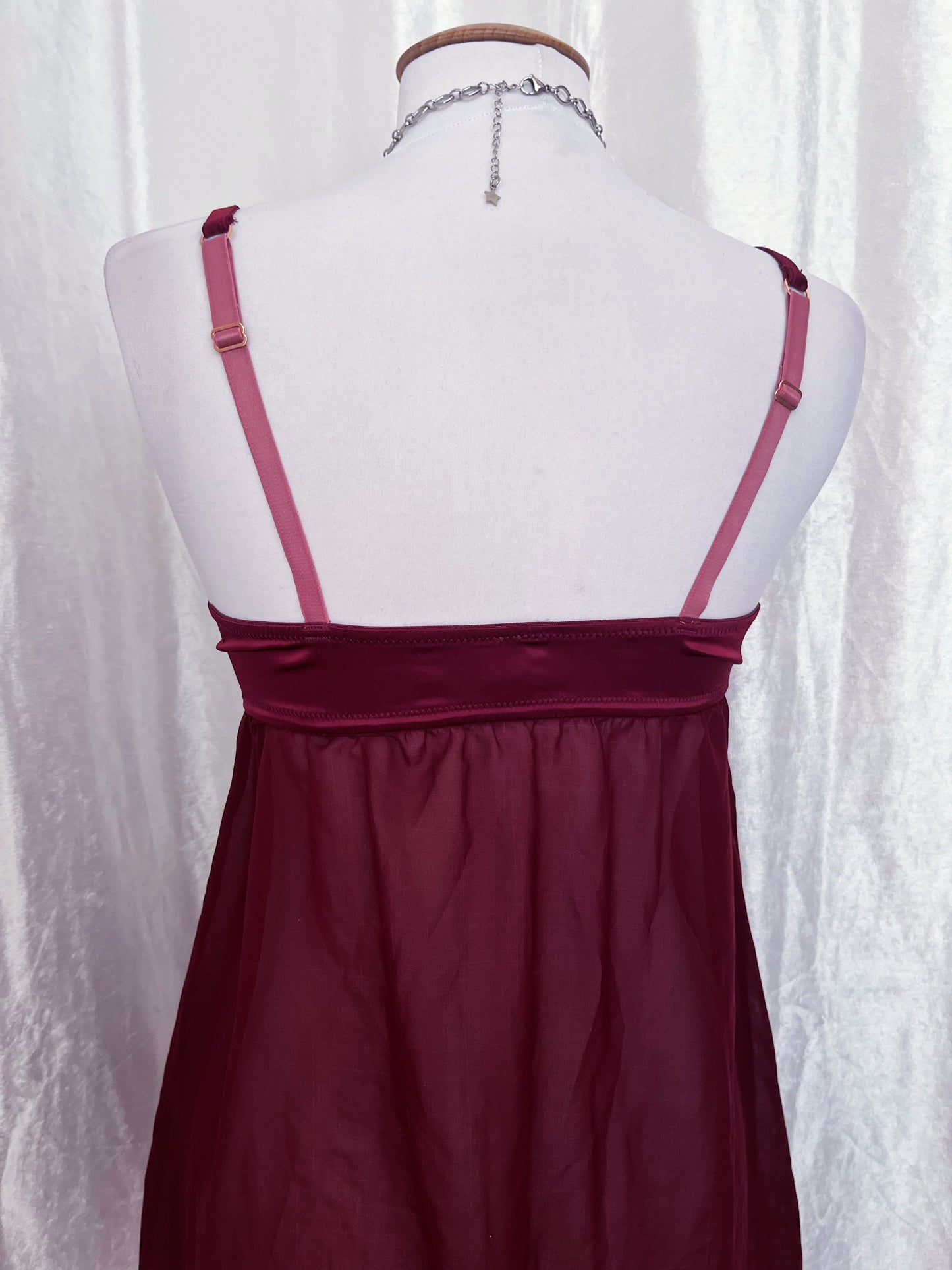 Whimsy fairy burgundy bustier top 🌹