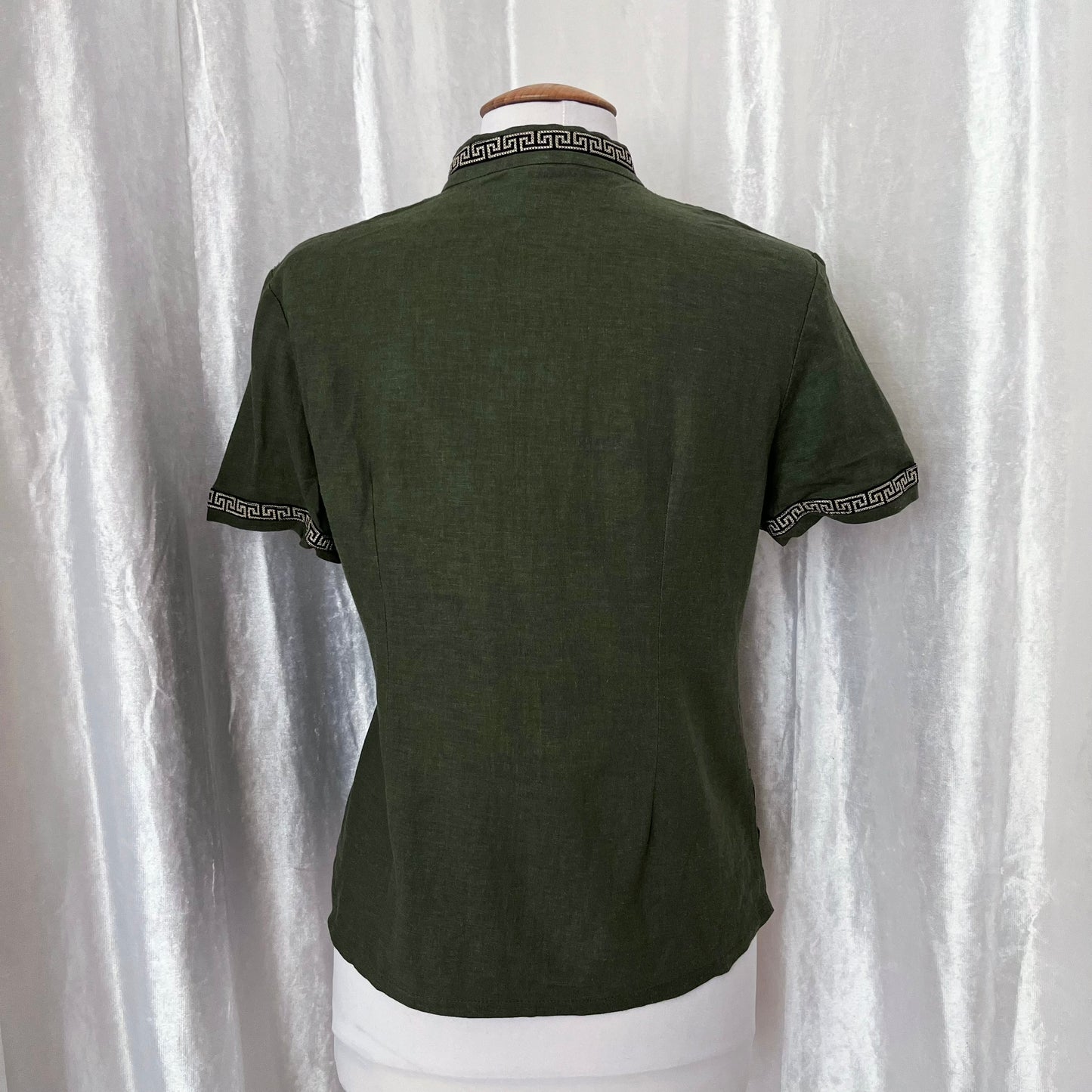 Chinese Qipao/Cheongsam khaki top ππ