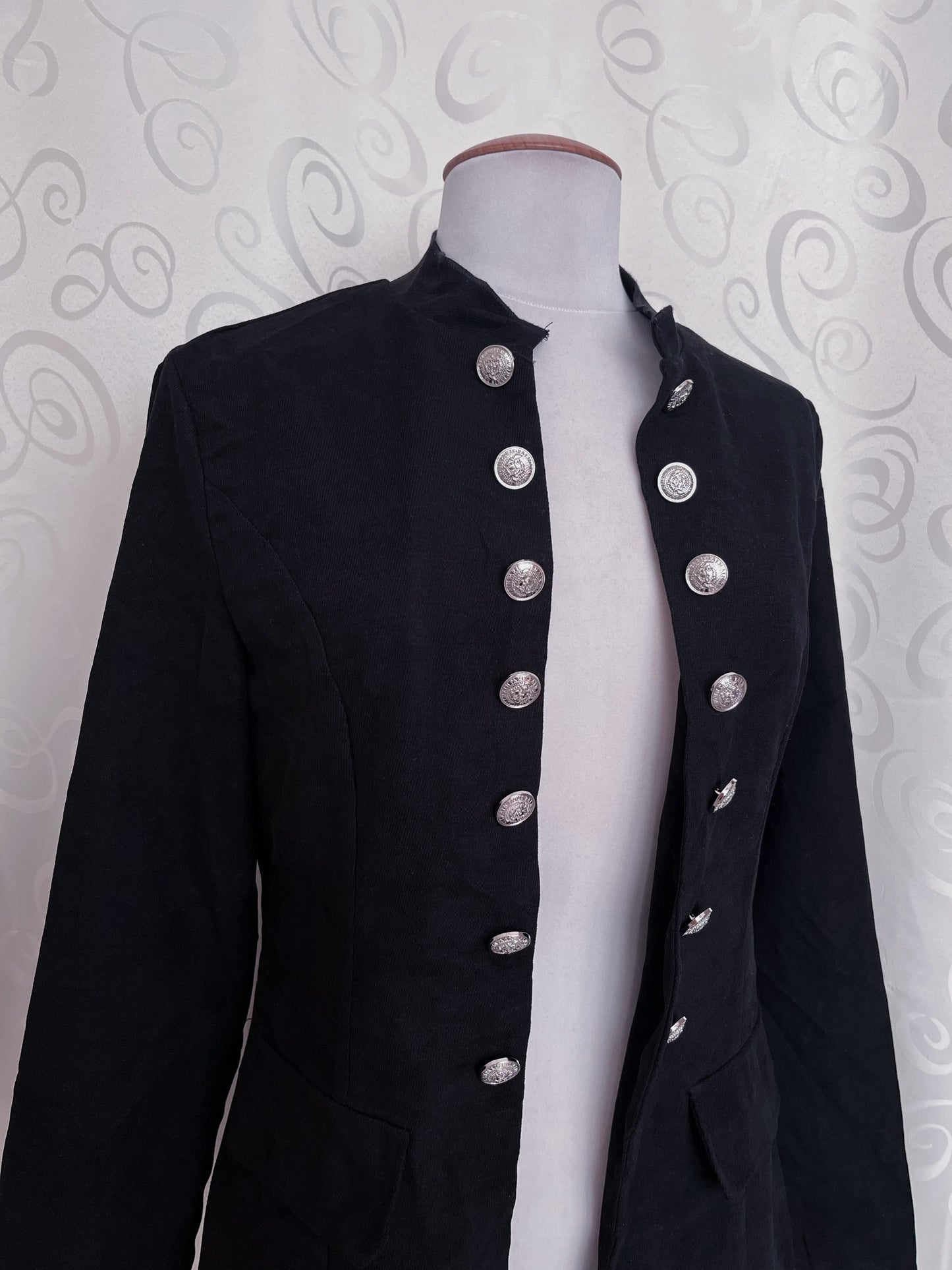 Gothic Black Parade military open blazer 🕷️🕸️