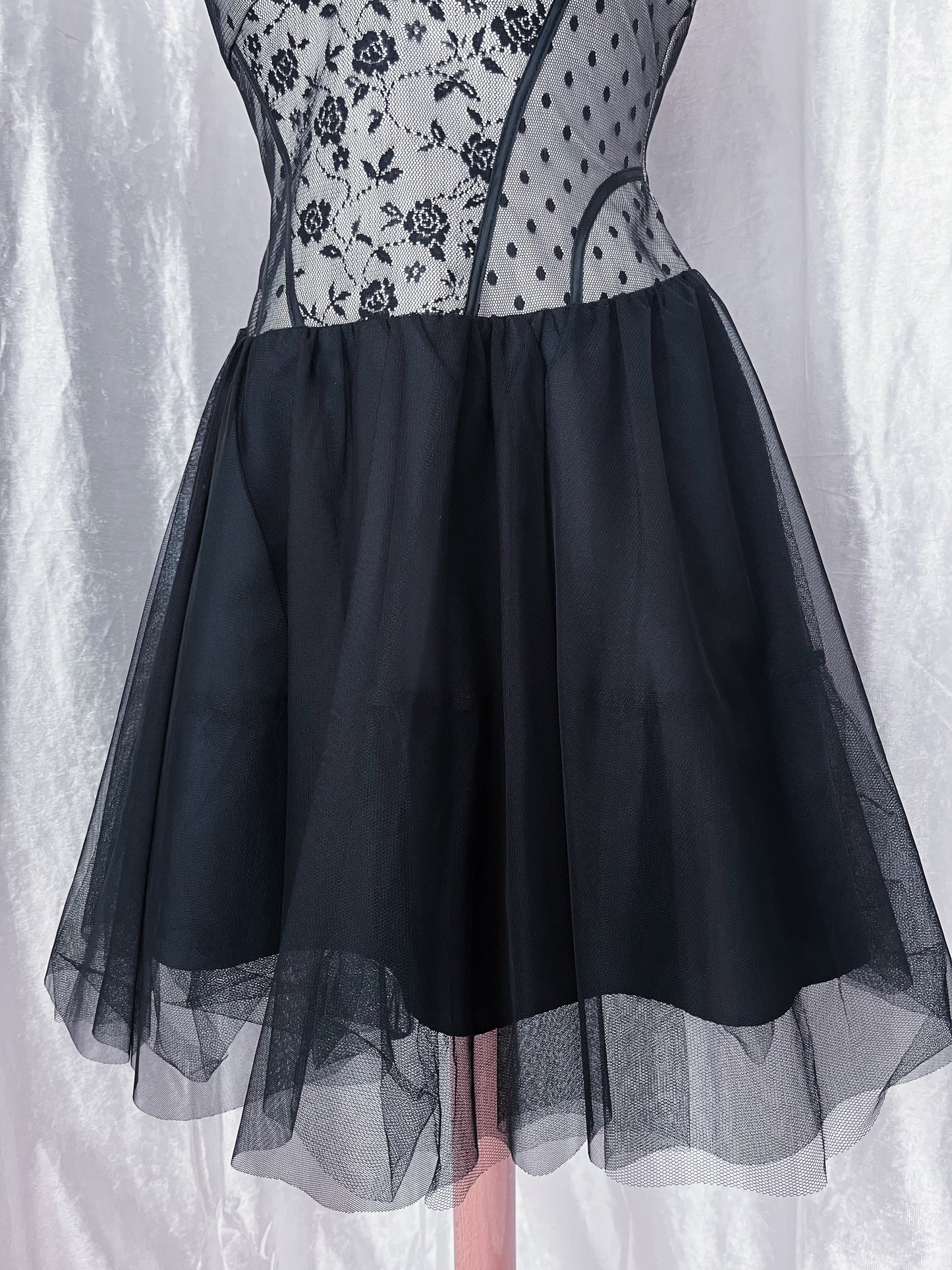 Gothic ballerina corset tulle dress 🌑🦇