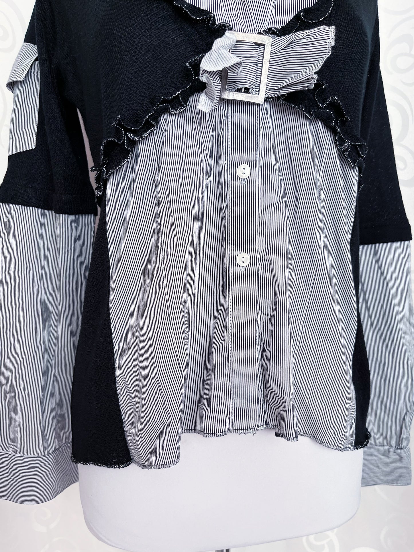 Dark Academia/Gothic patchwork shirt 🕷️