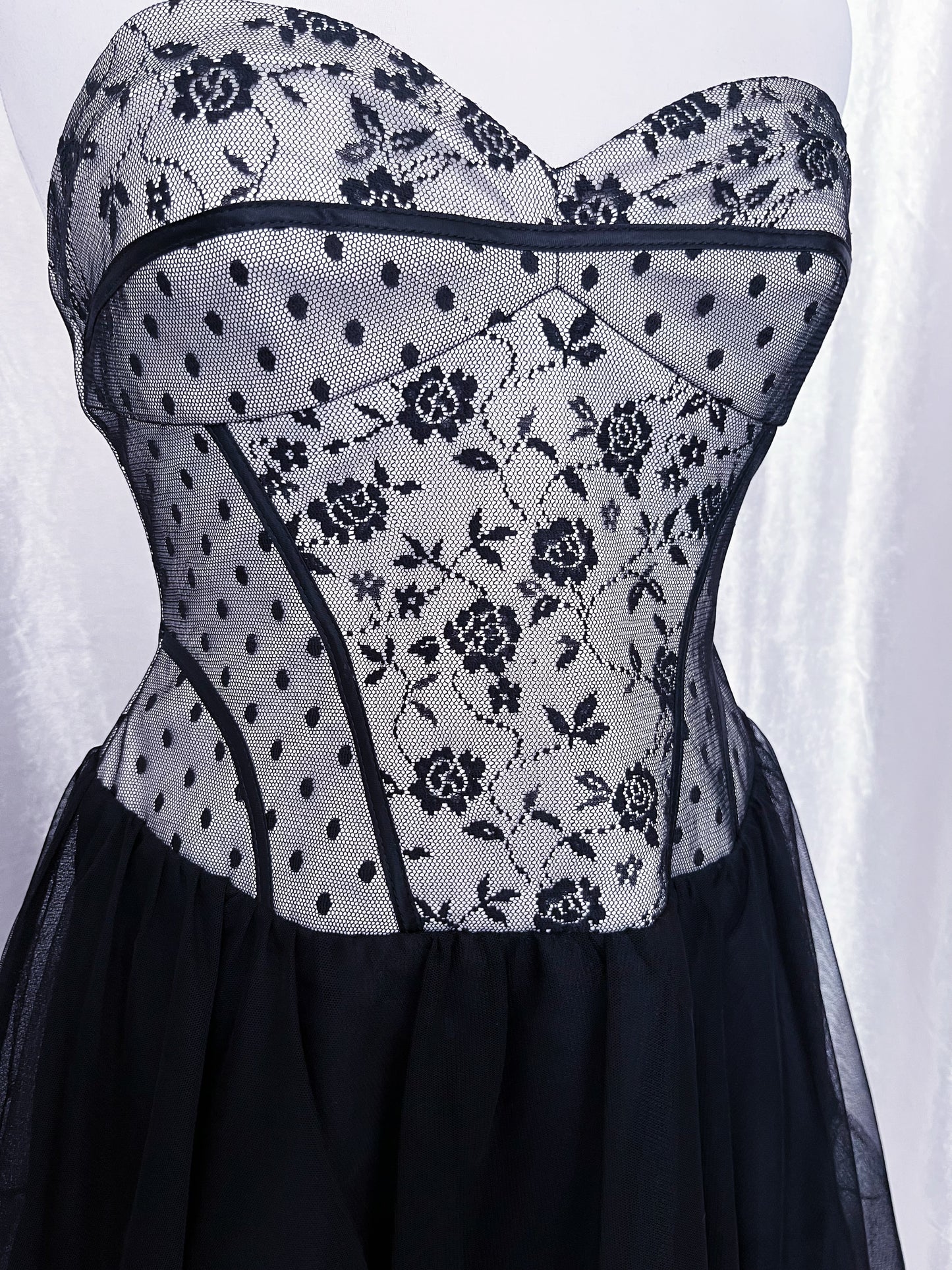 Gothic ballerina corset tulle dress 🌑🦇