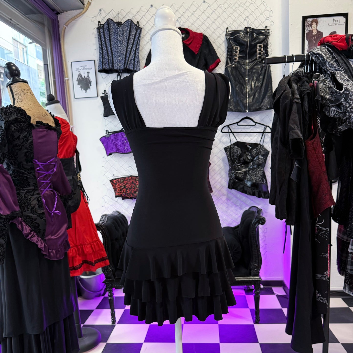 00βs leopard lace-up dress π