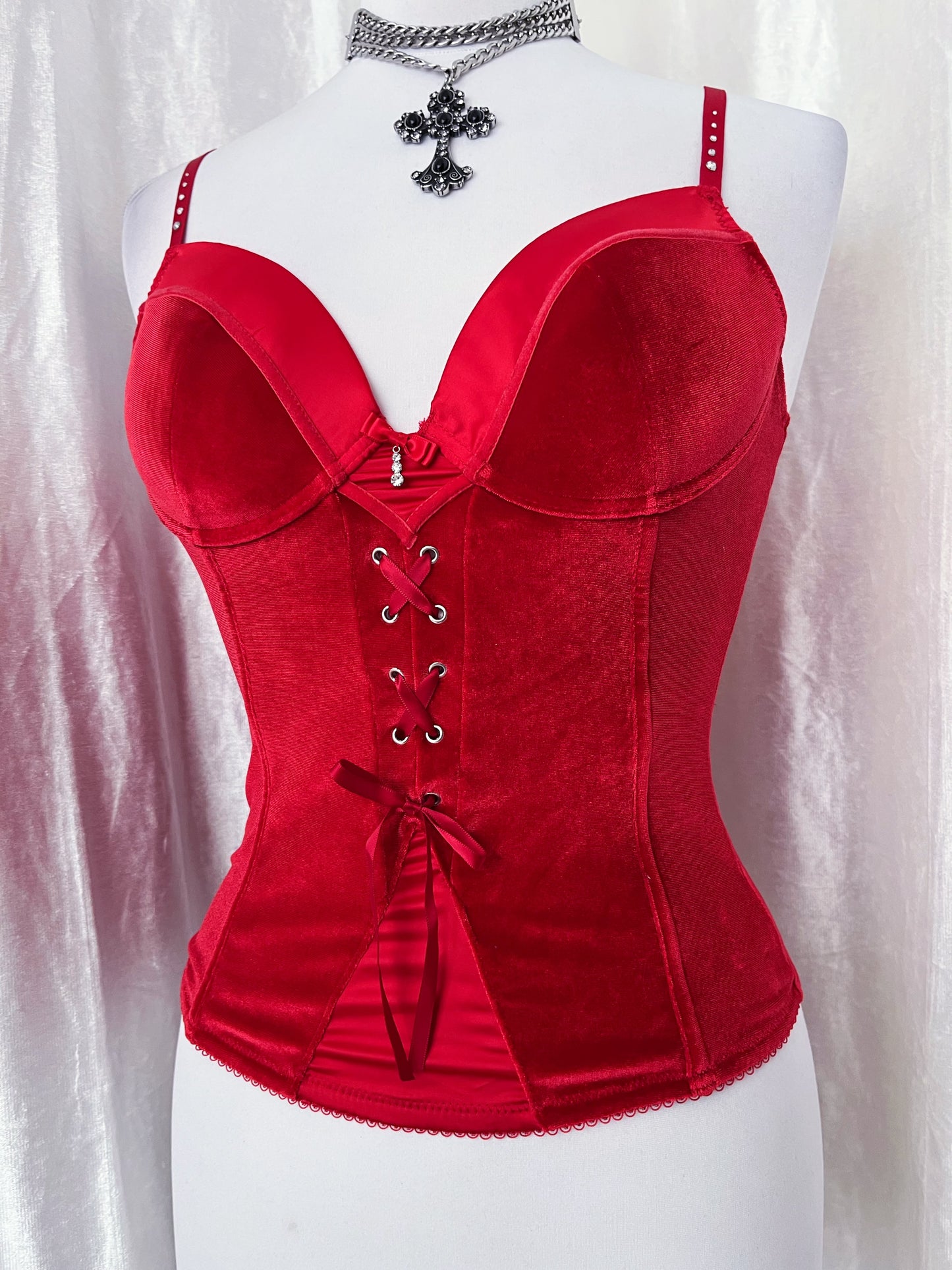 Little red riding hood velvet corset ❤️🐺