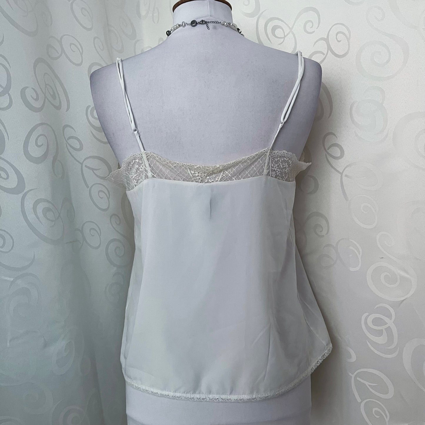 :3 No brain Reworked see-through cami top