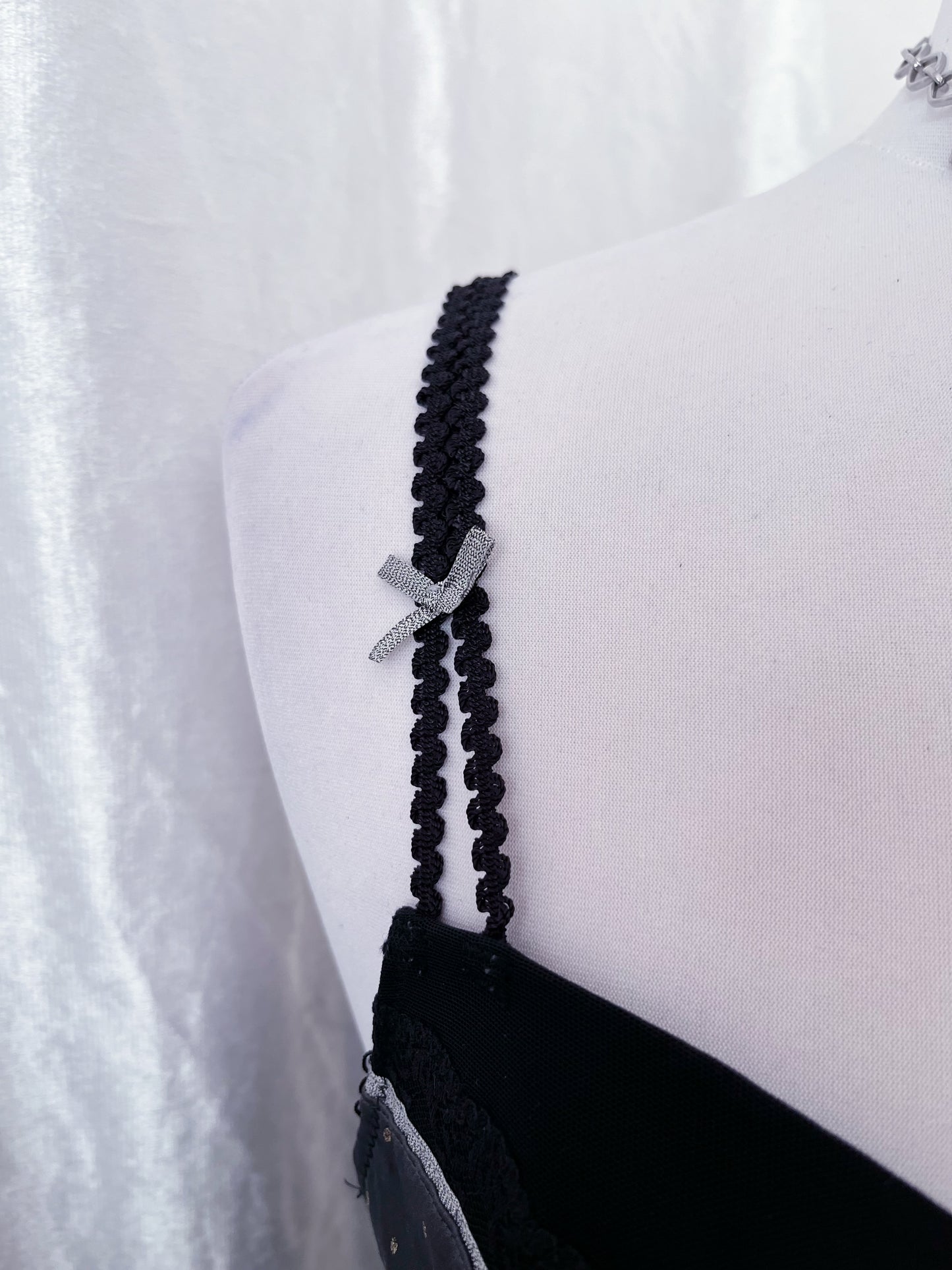 Beautiful dark coquette grey corset top 🎀