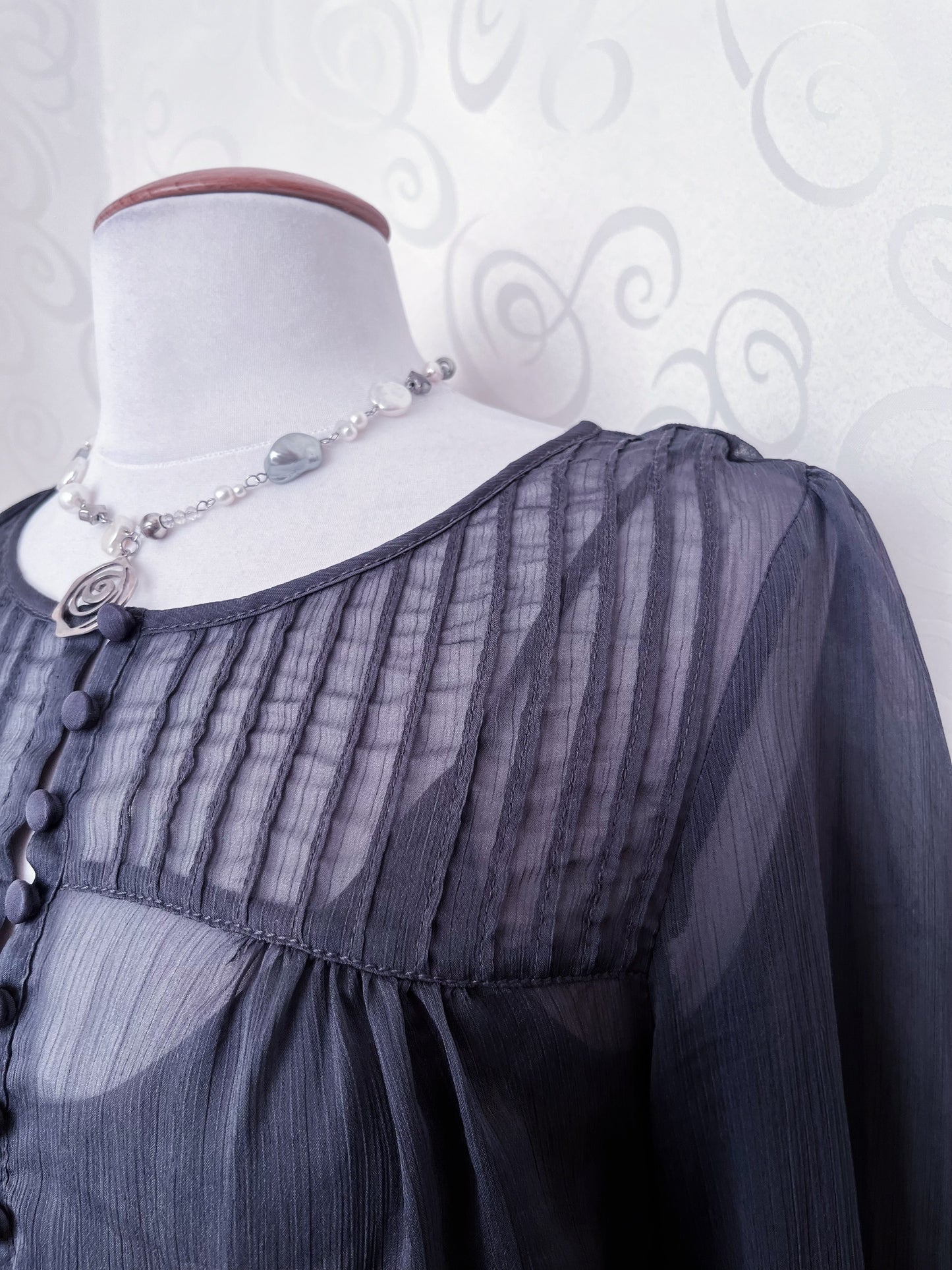 Dark coquette mesh shirt 🦇