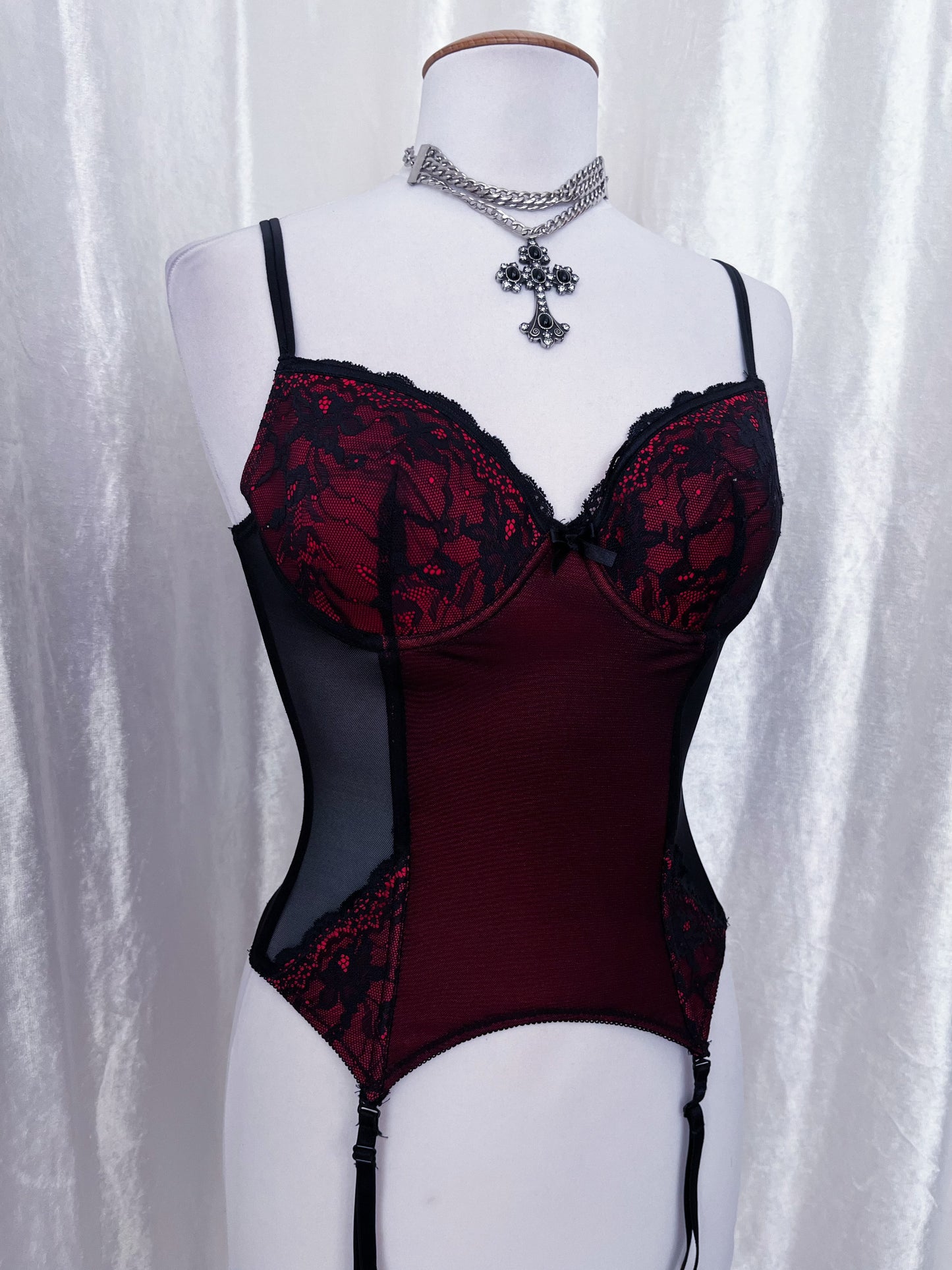 Vampire mesh corset top 🩸