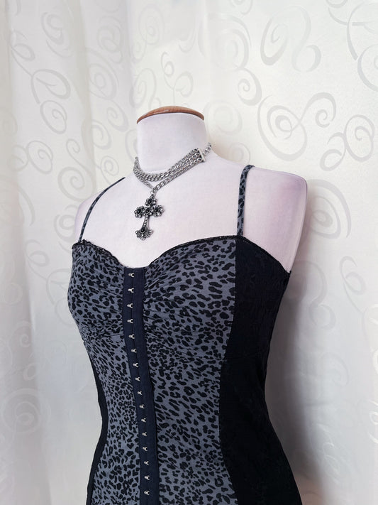 00βs Alt leopard & lace top ππΈ