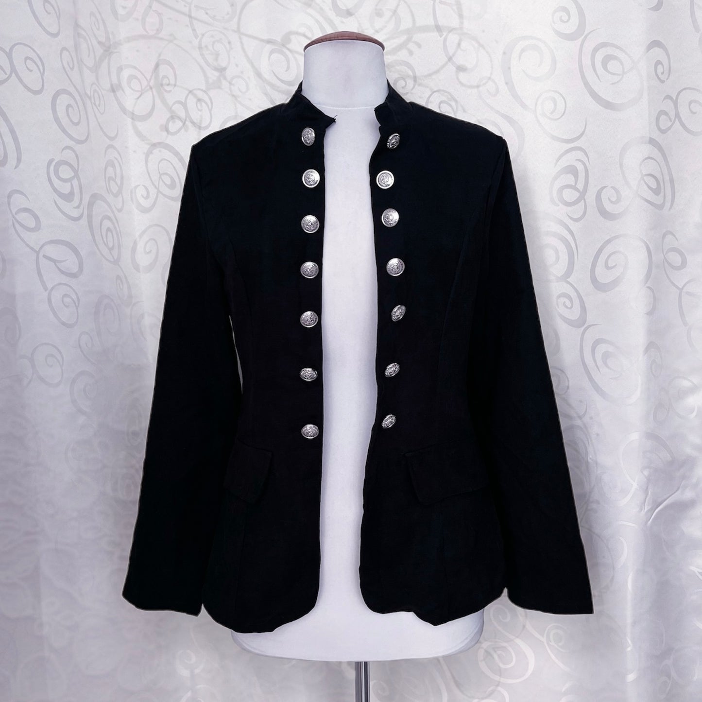 Gothic Black Parade military open blazer 🕷️🕸️