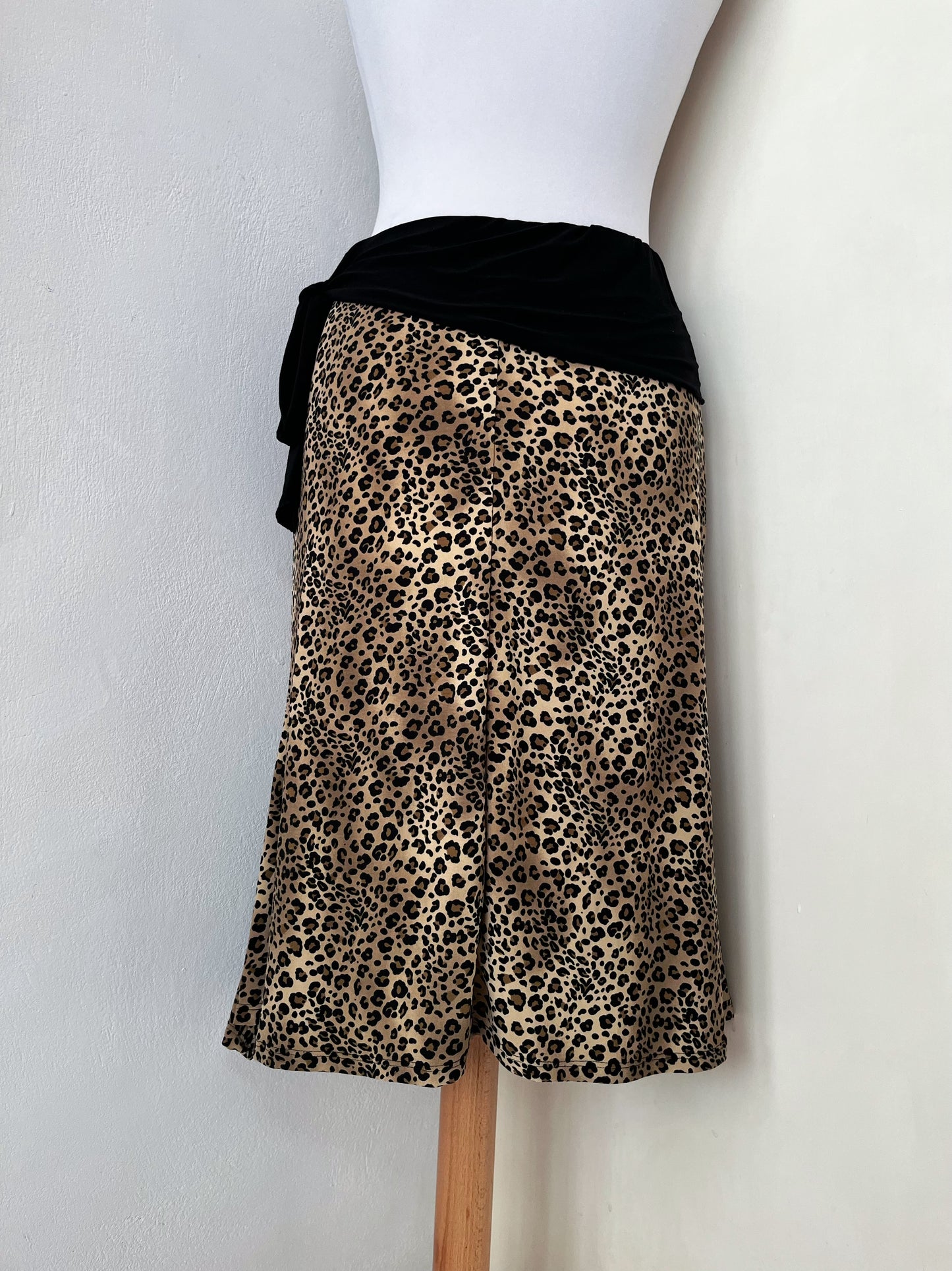 00’s punk leopard print skirt