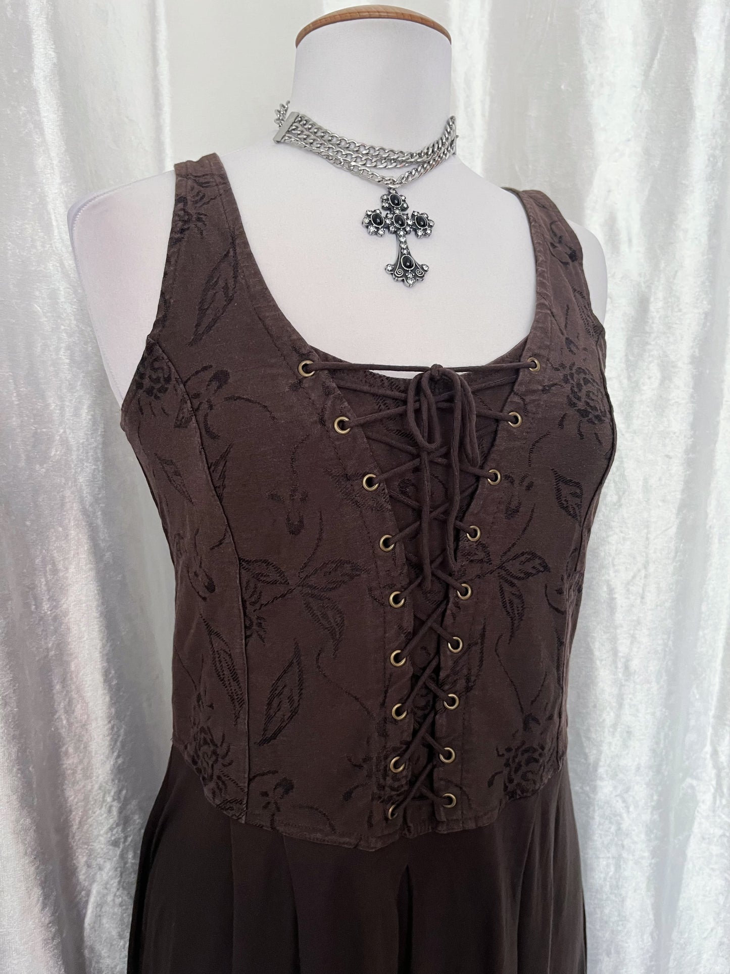 00βs village witch brown corset dress ππ₯§π§π»ββοΈ