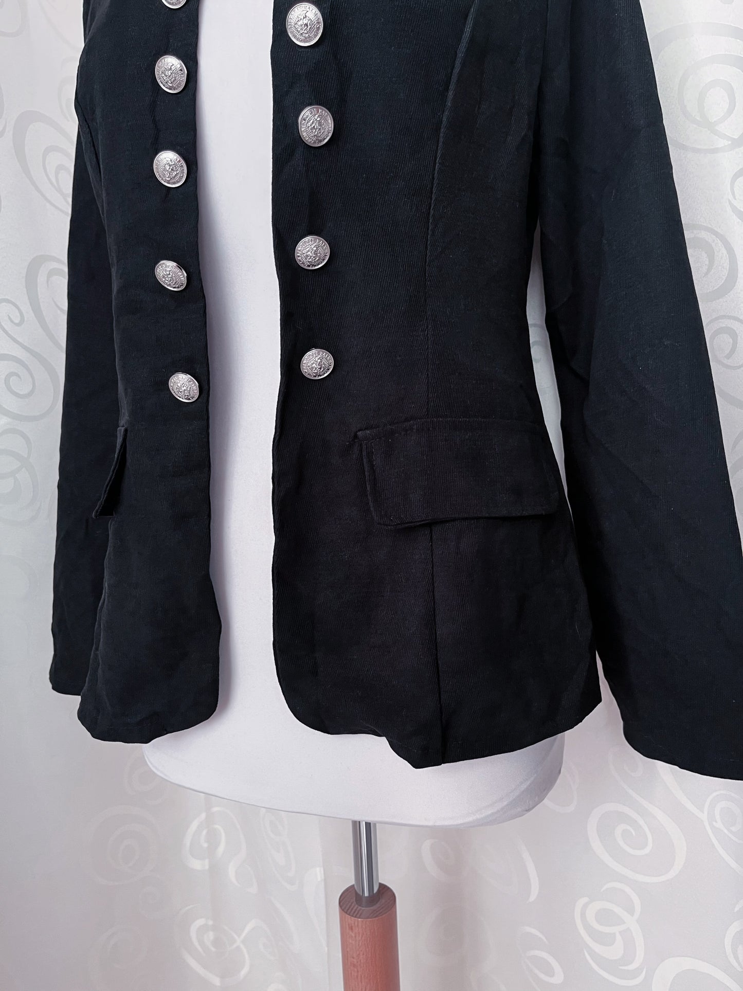 Gothic Black Parade military open blazer 🕷️🕸️