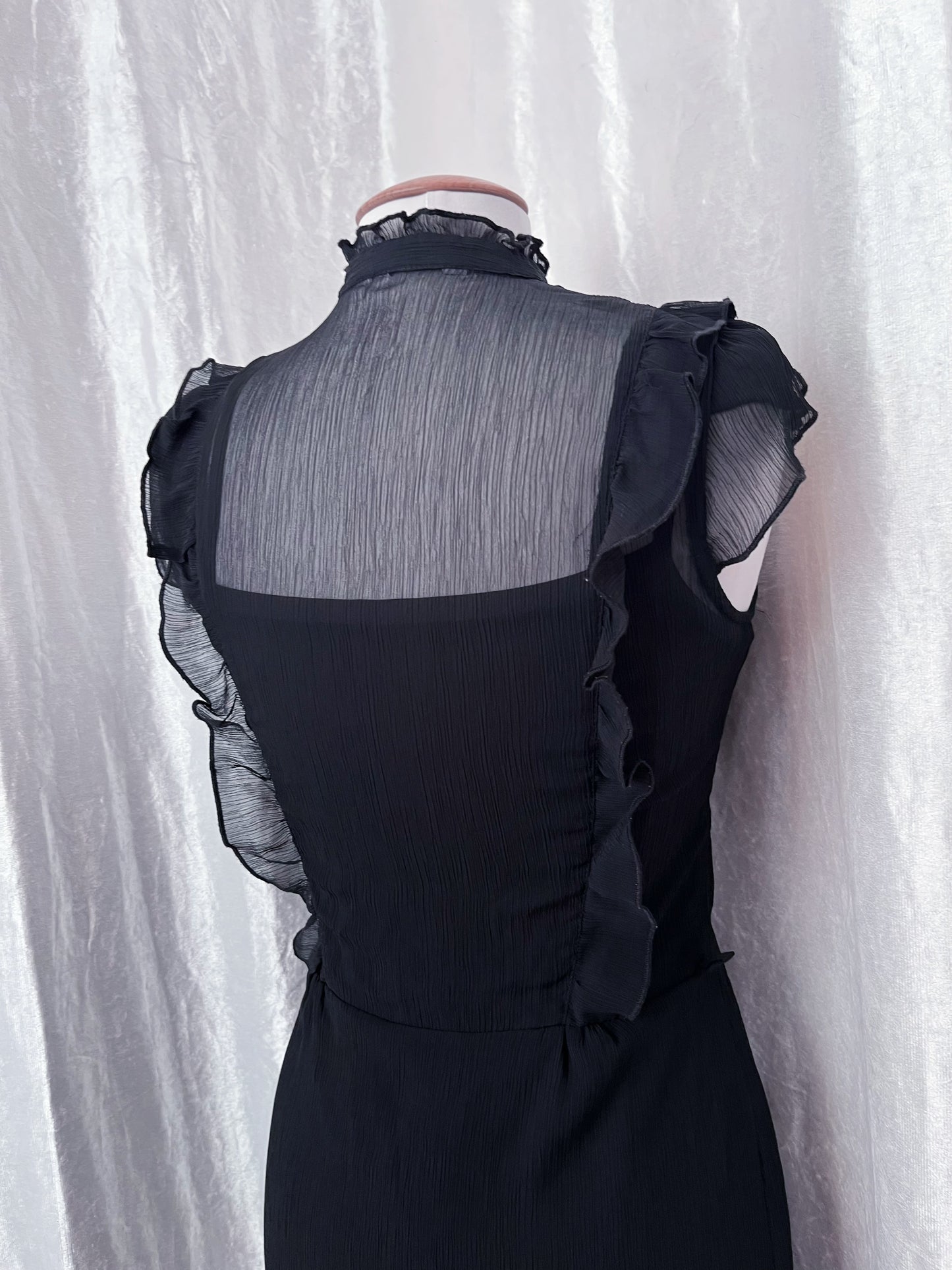 Gothic lolita mesh dress with ruffle details ππ