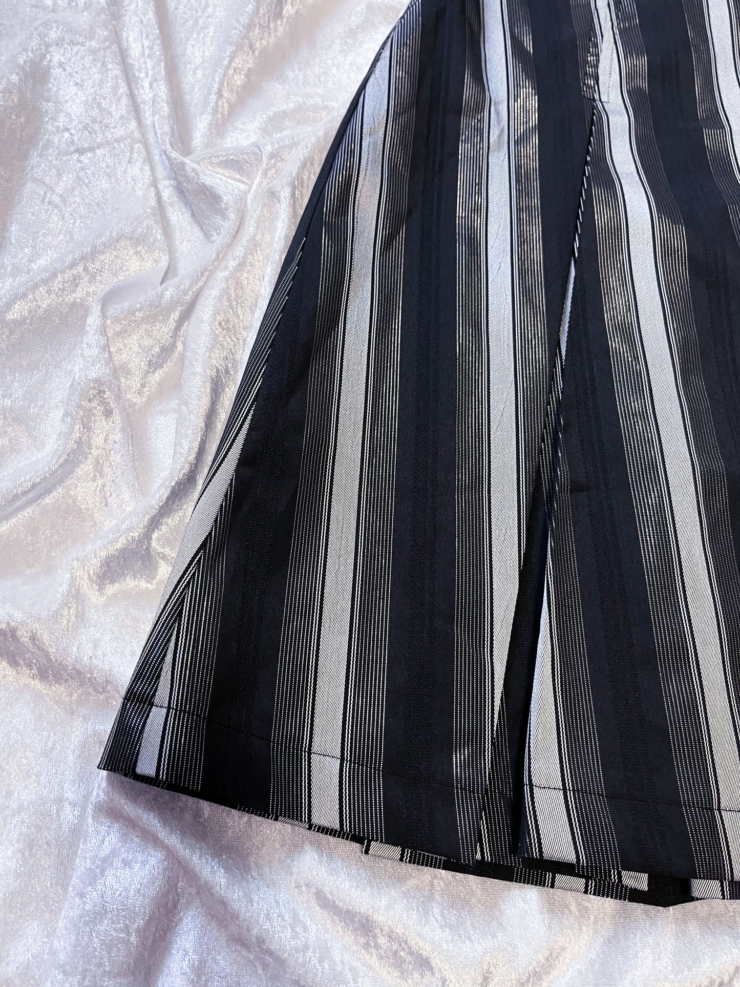 Vintage gothic striped skirt