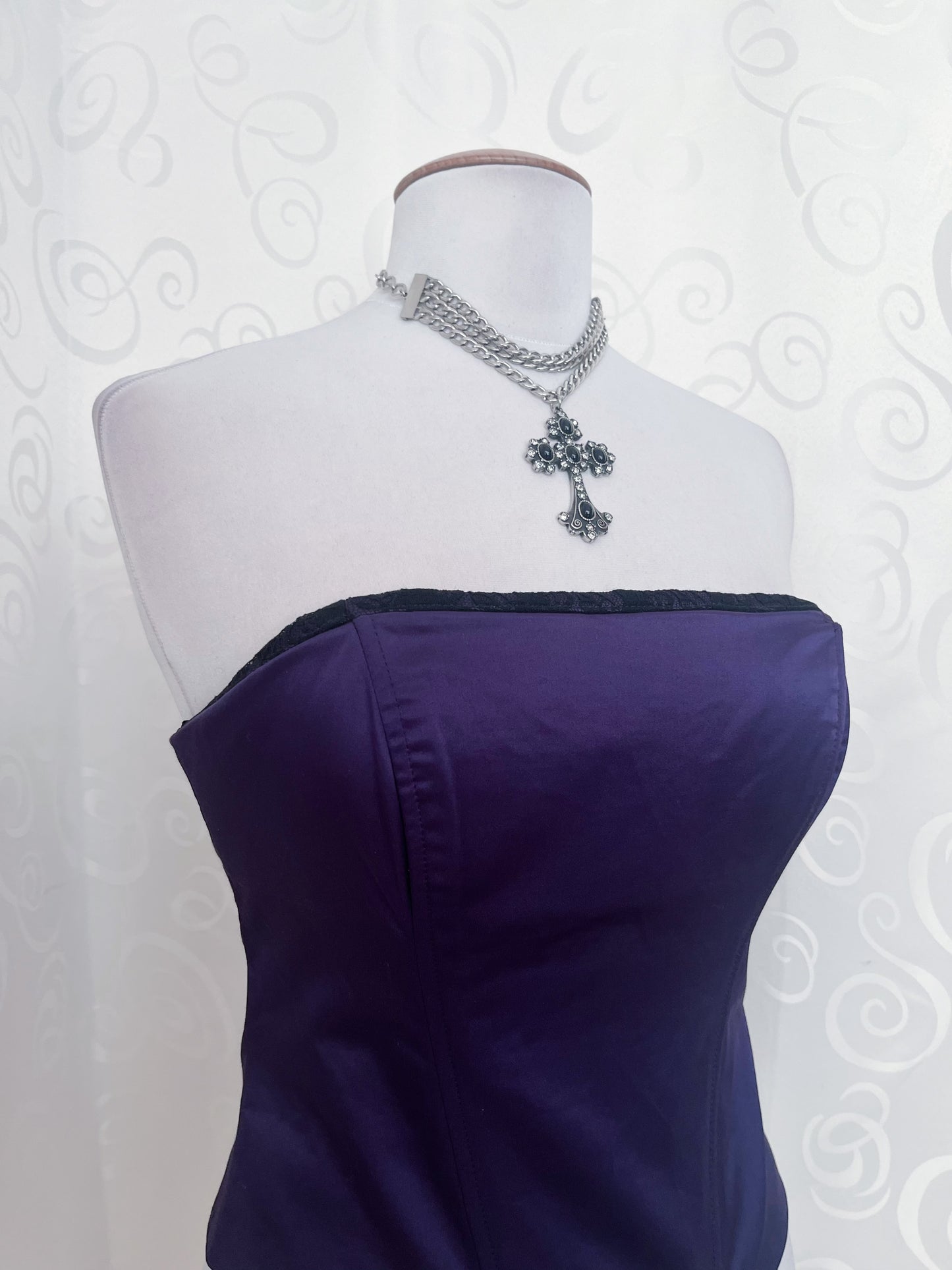 00βs whimsy deadstock purple corset ππ