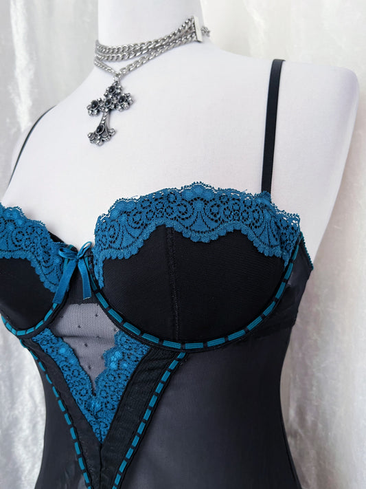 H&M black mermaid mesh babydoll ๐ง๐ป