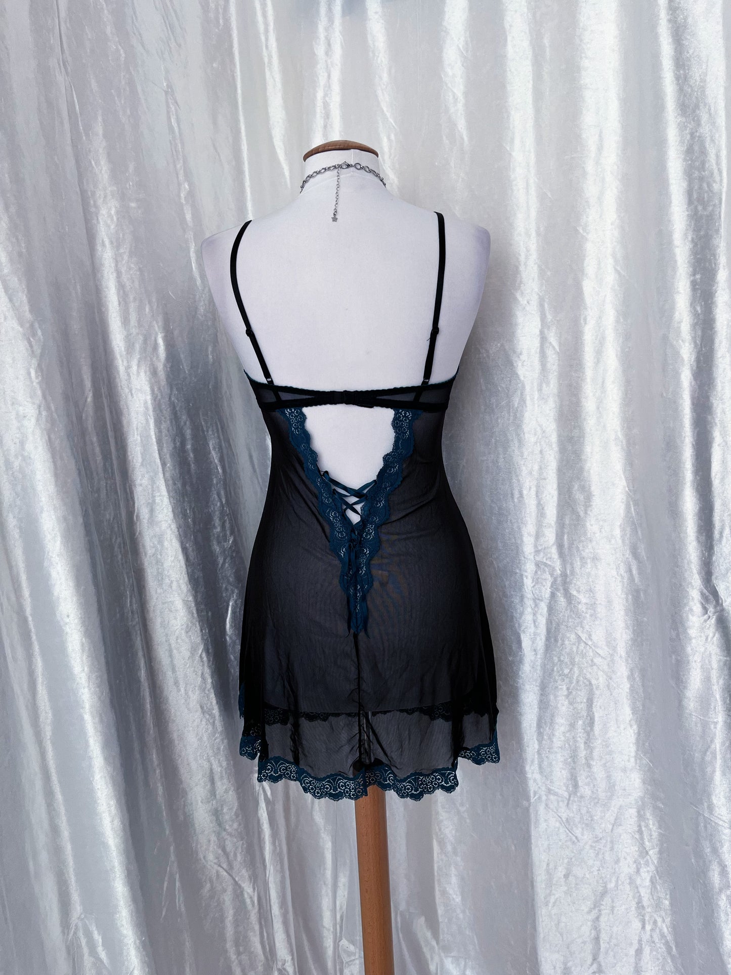 H&M black mermaid mesh babydoll π§π»