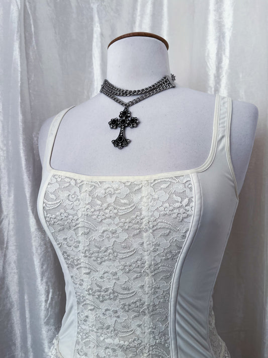 00βs Triumph angelic corset top