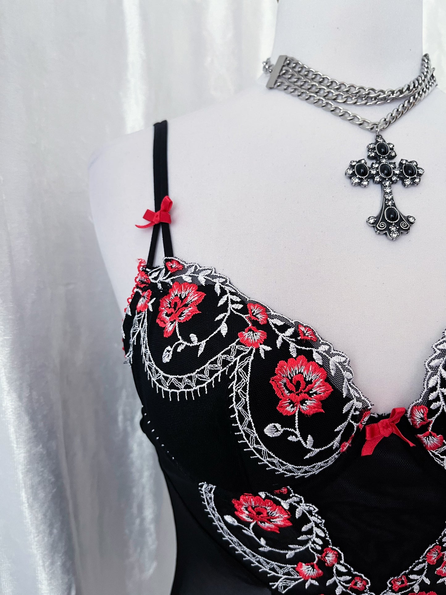 Dark fairy mesh corset top 🌹