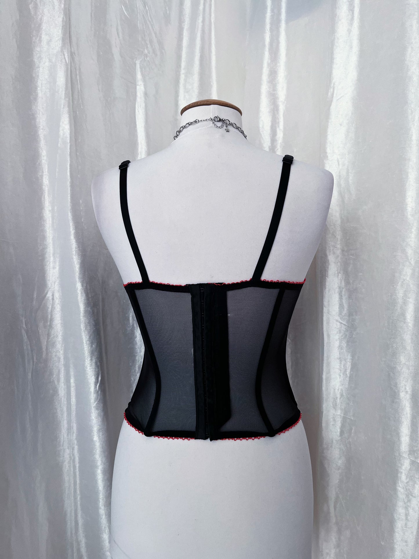 Dark fairy mesh corset top 🌹