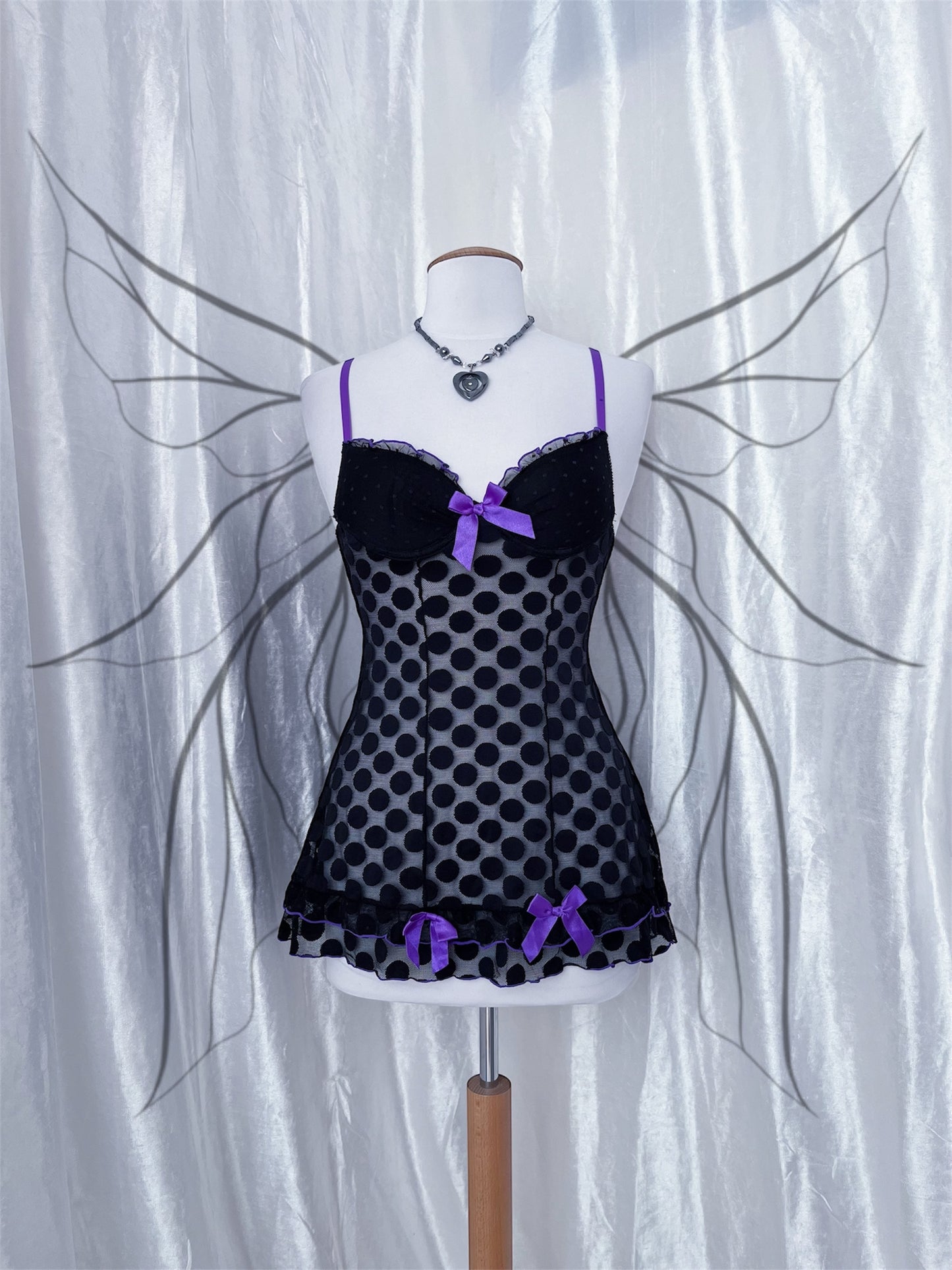 ♱Fairy polka dot lace babydoll♱