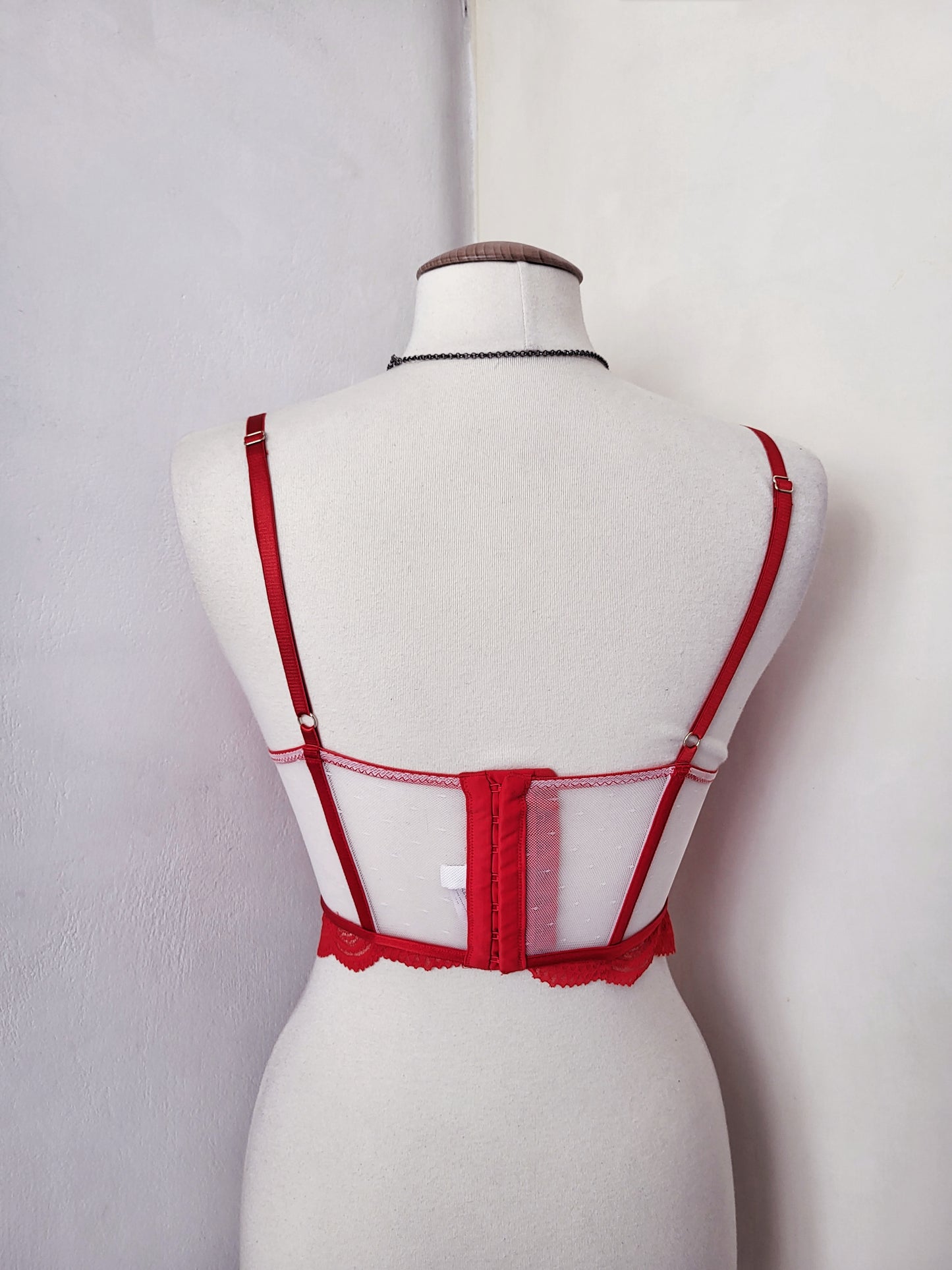 Pretty lingerie see-through crop corset ❣️🐇